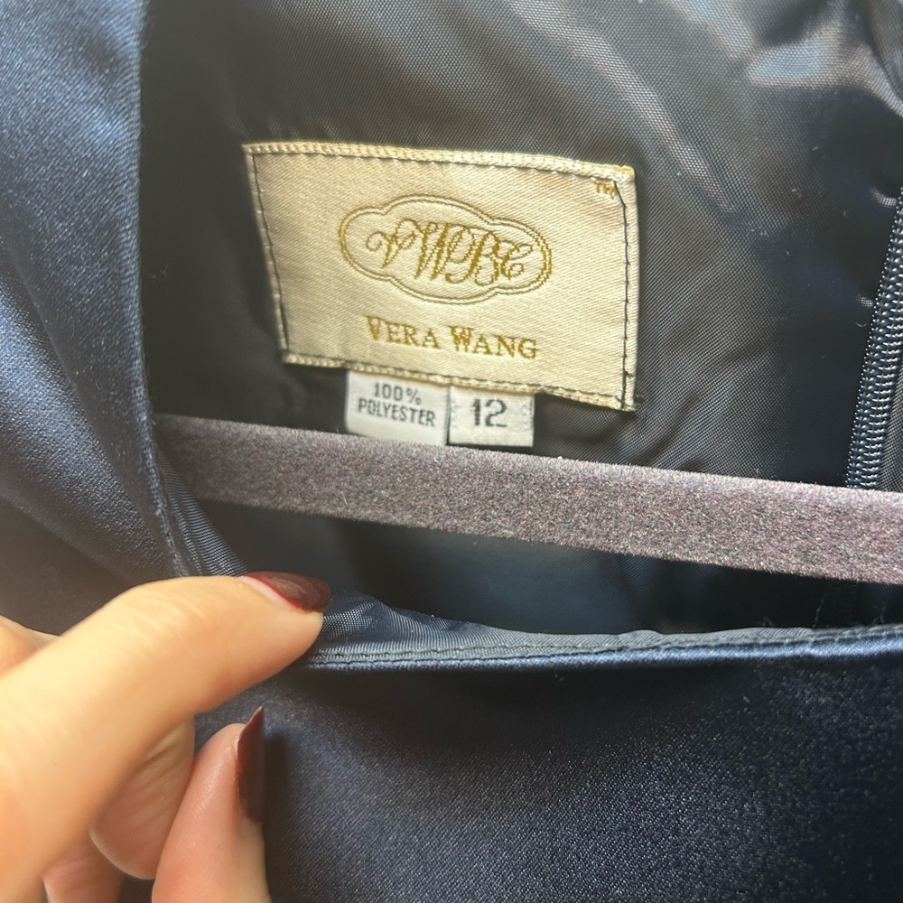 Vintage Vera Wang VWBC Midi Gown in Navy Blue - Picture 3 of 3